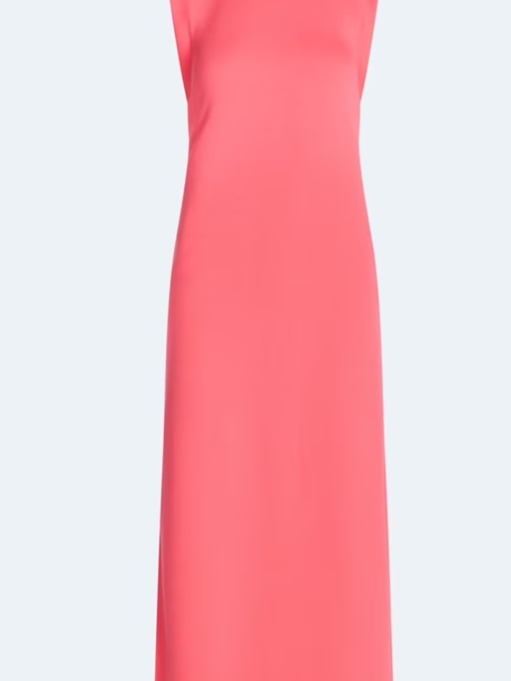 Scoop Women's Ultimate Scuba Knit Sleeveless Maxi Dress In Coral, Size Small 4-6